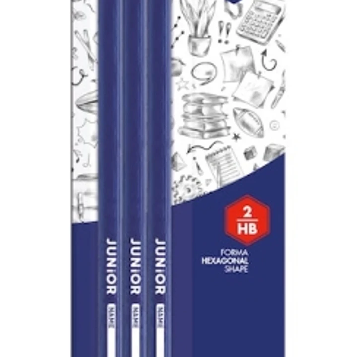 Alpino Junior Blister de 3 Lapices de Grafito HB con Cabecilla - Espacio para el Nombre 1