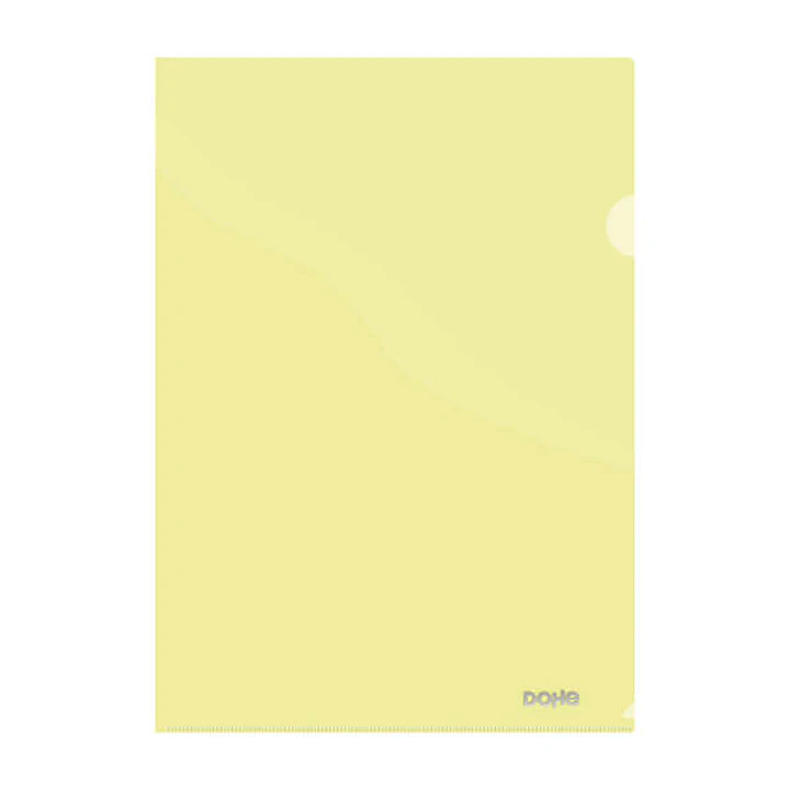 Dohe Dossier Uñero Premium Tamaño A4 - 210x297mm - Fabricado en Polipropileno Translucido de 180 Micras - Color Amarillo 1