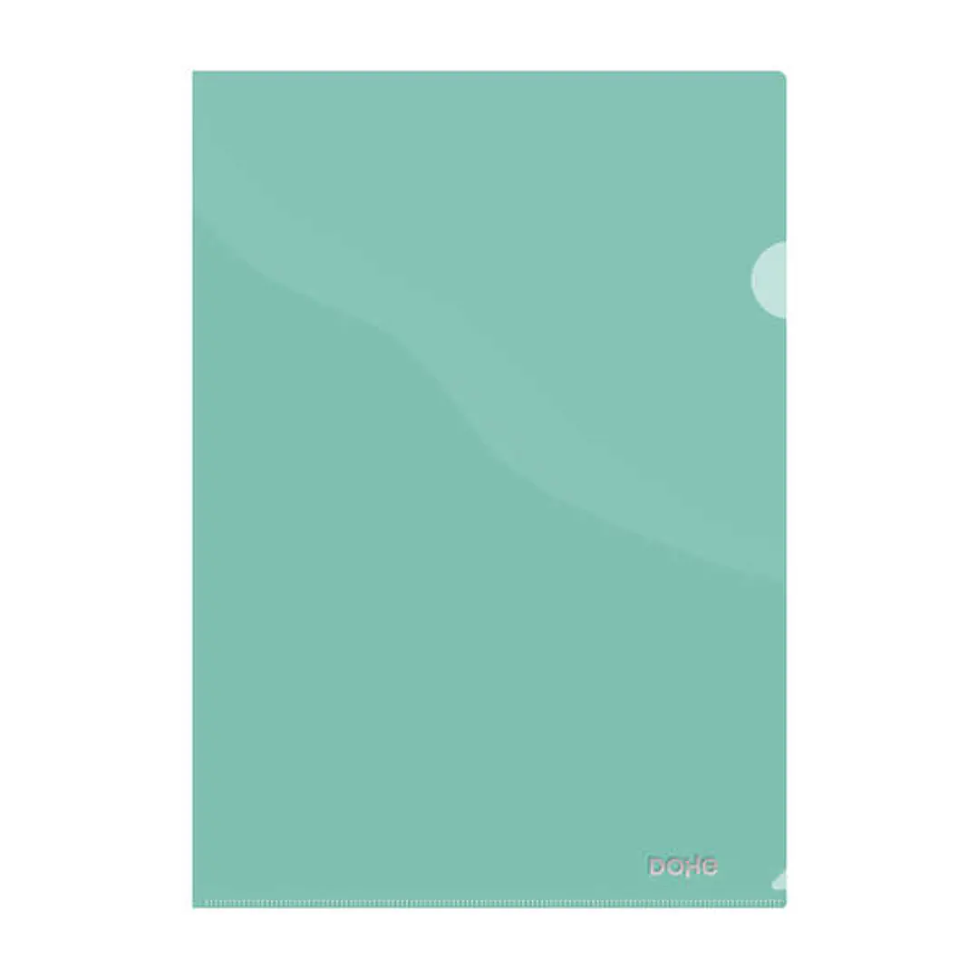 Dohe Dossier Uñero Premium Tamaño A4 - 210x297mm - Fabricado en Polipropileno Translucido de 180 Micras - Color Verde 1