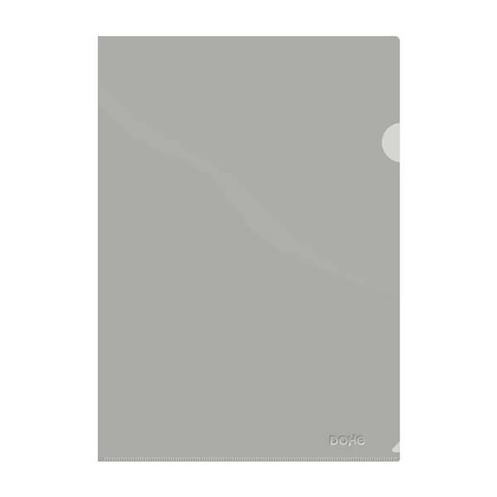 Dohe Dossier Uñero Premium Tamaño A4 - 210x297mm - Fabricado en Polipropileno Translucido de 180 Micras - Color Gris 1