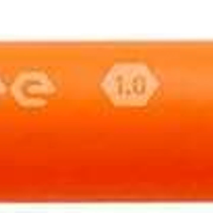 Pentel iZee Boligrafo de Bola Retractil - Punta 0.7mm - Trazo 0.35mm - Clip de Metal - Color Naranja 1