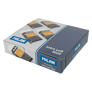 Milan Soft 5020 Gomas de Borrar para Bellas Artes - Envueltas Individualmente - Color Blanco