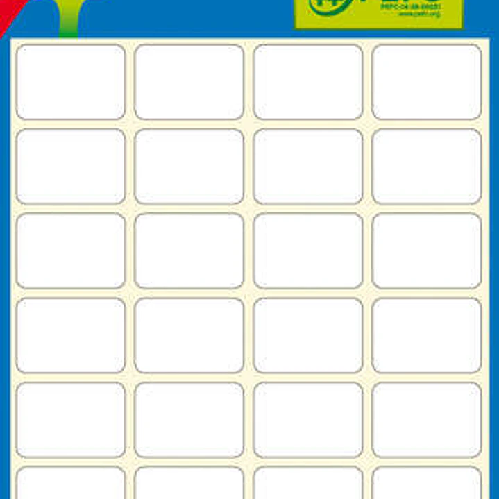 Apli Etiquetas Minibolsa Blancas 10.0 x 16.0mm 6 Hojas 1