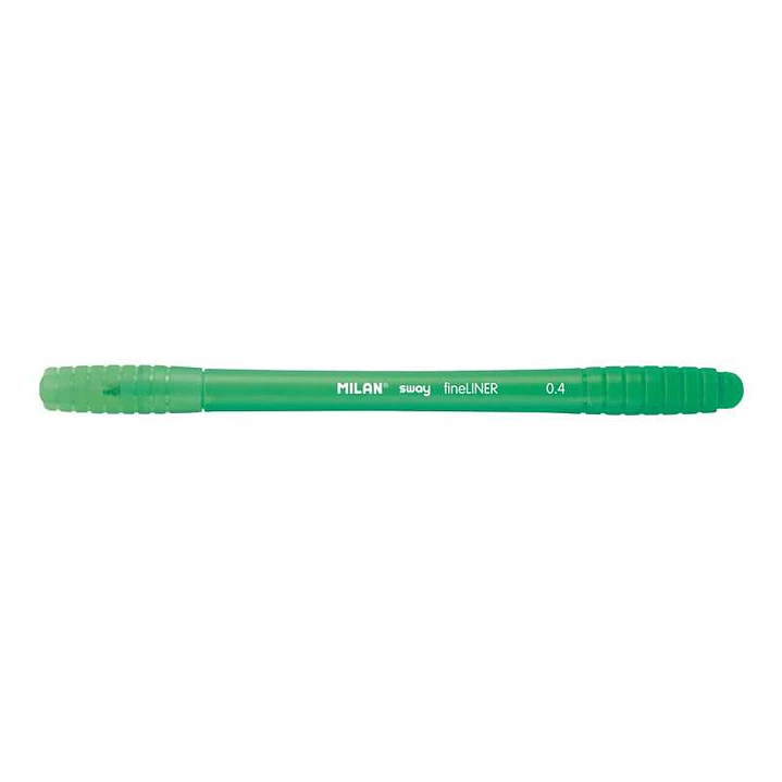 Milan Sway Fineliner Rotulador - Punta Fina 0.4mm - Ergonomico - Tinta al Agua - Color Verde 1
