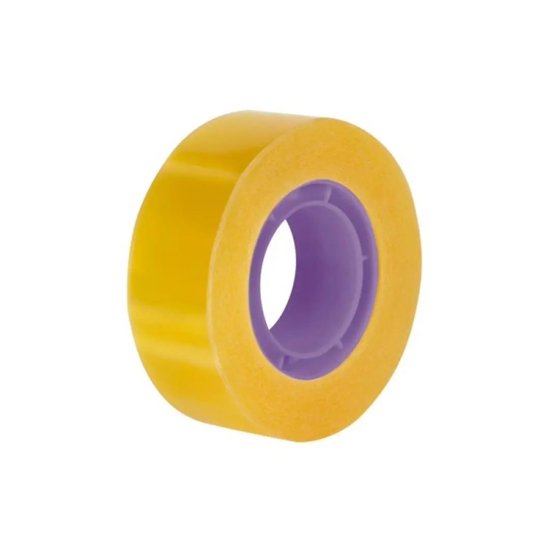 Milan Cinta Adhesiva Transparente - Medidas 19mm x 33m - Color Amarillo Transparente 1