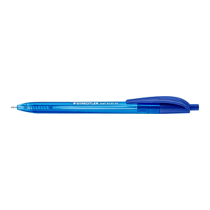 Staedtler 4230 M Boligrafo Retractil - Punta 1mm - Ancho de Linea Medio - Diseño Triangular - Color Azul