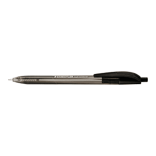 Staedtler 4230 M Boligrafo Retractil - Punta 1mm - Ancho de Linea Medio - Diseño Triangular - Color Negro