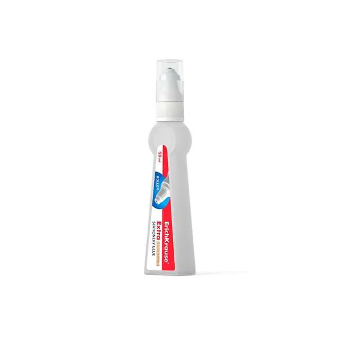 Erichkrause Pegamento Roller - 50 ml - Alta Capacidad Adhesiva - Aplicador de Rodillo - Transparente 1