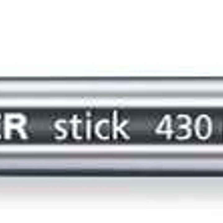 Staedtler Stick 430 Boligrafo con Capuchon - Punta 0.35mm - Tinta Endeleble - Color Rojo 1