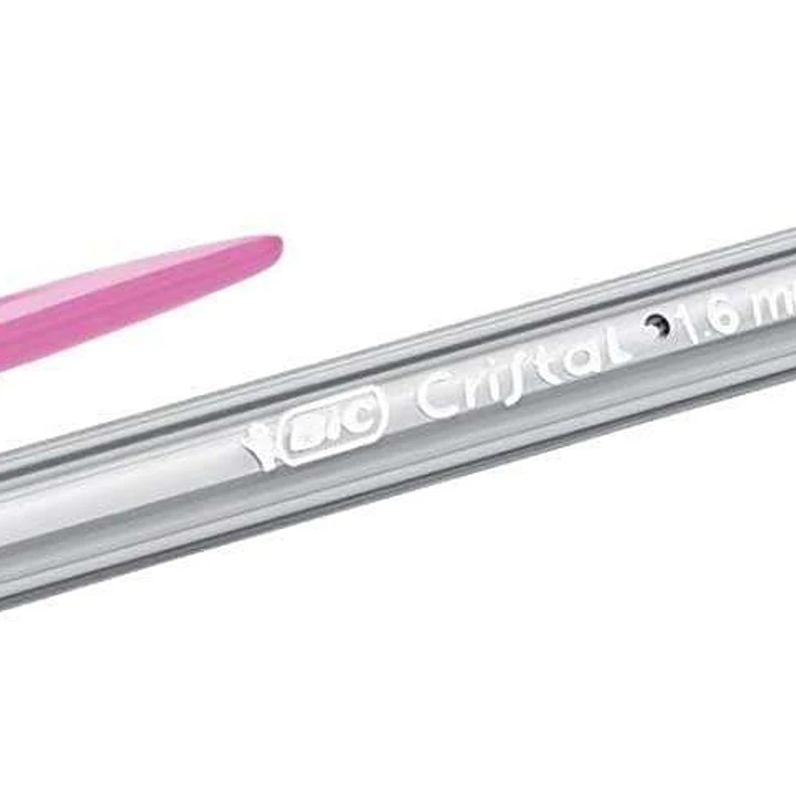 Bic Cristal Fun Boligrafo de Bola - Punta Gruesa de 1.6mm - Tinta con Base de Aceite - Color Rosa 1