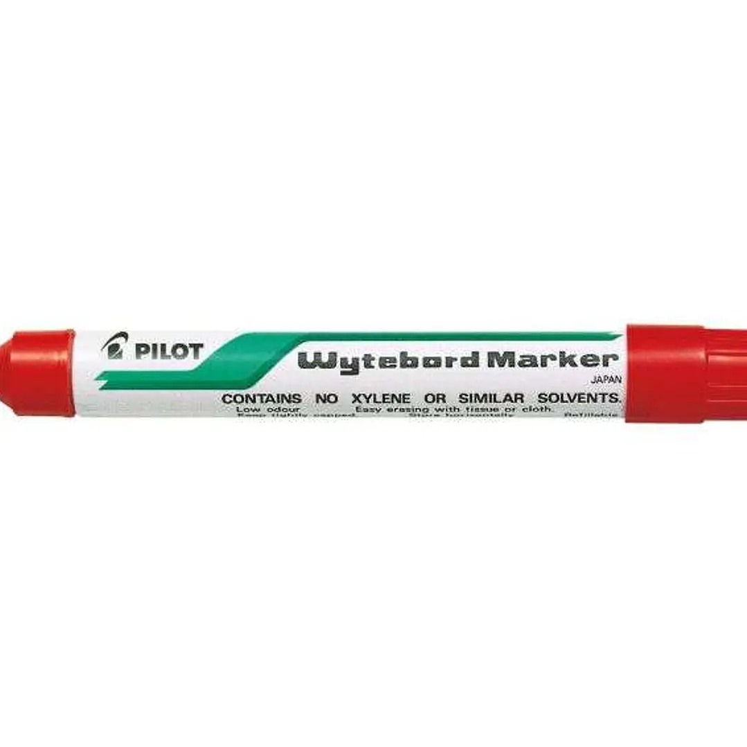 Pilot Rotulador para Pizarra Blanca - Punta Redonda de 4mm - Trazo de 1.8mm - Borrable en Seco - Color Rojo 1