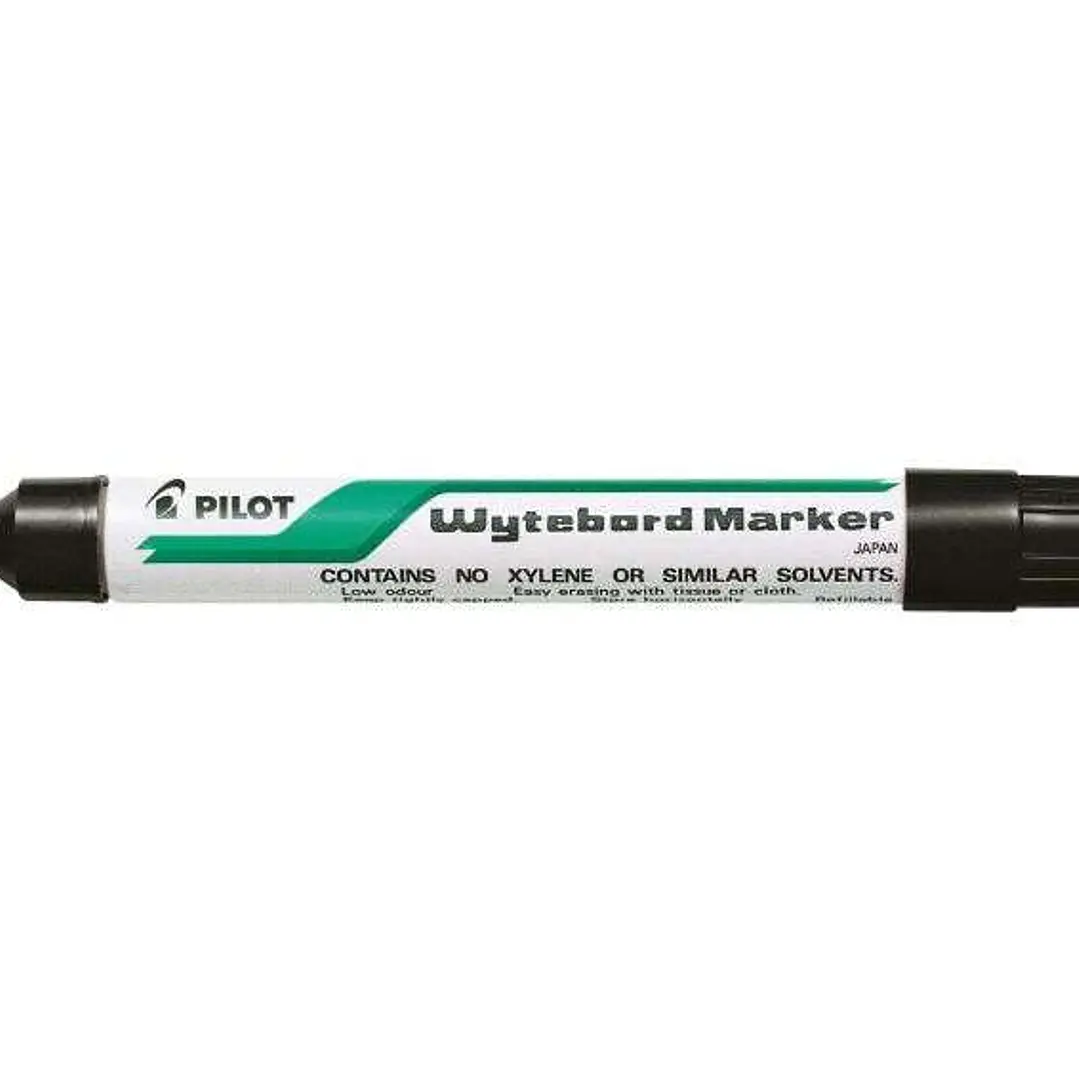 Pilot Rotulador para Pizarra Blanca - Punta Redonda de 4mm - Trazo de 1.8mm - Borrable en Seco - Color Negro 1