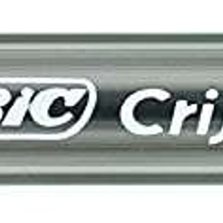 Bic Cristal Large Boligrafo de Bola - Punta Gruesa de 1.6mm - Trazo de 0.60mm - Tinta con Base de Aceite - Translucido - Color Negro 1