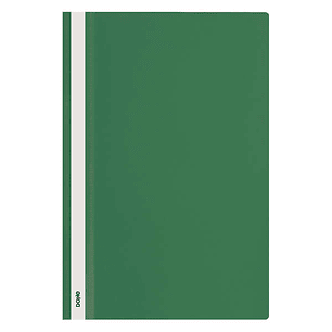 Dohe Dosier con Fastener de Polipropileno - Tamaño Folio - Cubierta Transparente y Trasera Opaca - Ideal para Organizar Documentos