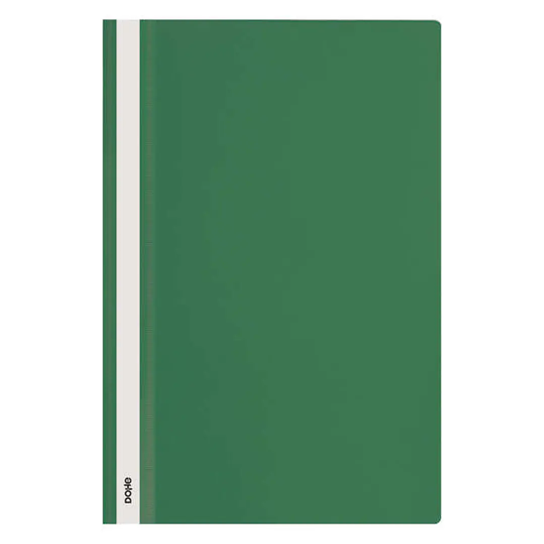 Dohe Dosier con Fastener de Polipropileno - Tamaño Folio - Cubierta Transparente y Trasera Opaca - Ideal para Organizar Documentos 1