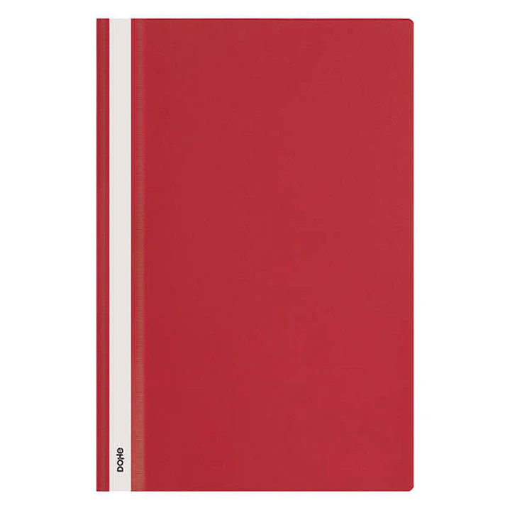 Dohe Dosier con Fastener de Polipropileno - Tamaño Folio - Cubierta Transparente y Trasera Opaca - Ideal para Organizar Documentos 1