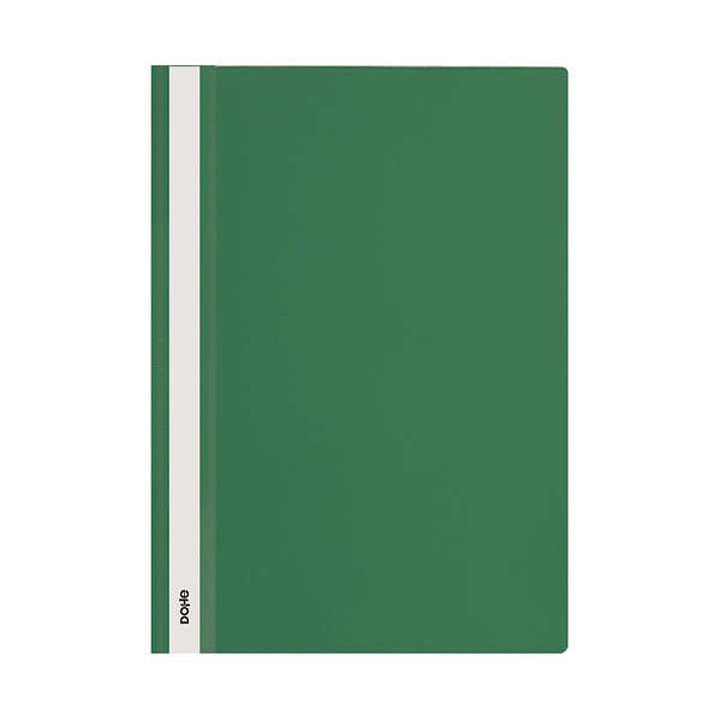 Dohe Dosier con Fastener de Polipropileno - Tamaño A4 - Cubierta Transparente y Trasera Opaca - Ideal para Organizar Documentos 1