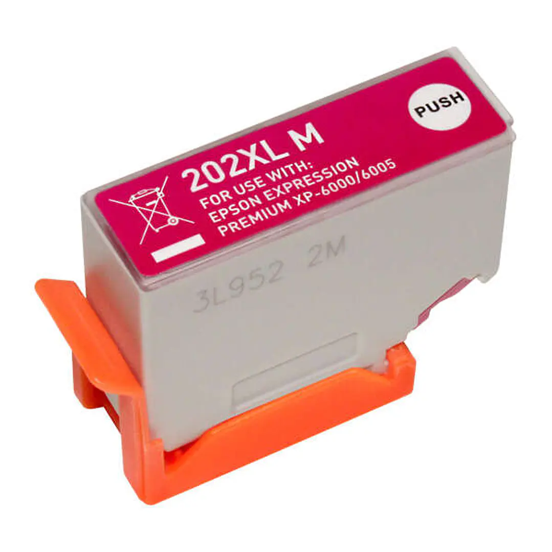 Epson 202XL Magenta Cartucho de Tinta Generico - Reemplaza C13T02H34010/C13T02F34010 1