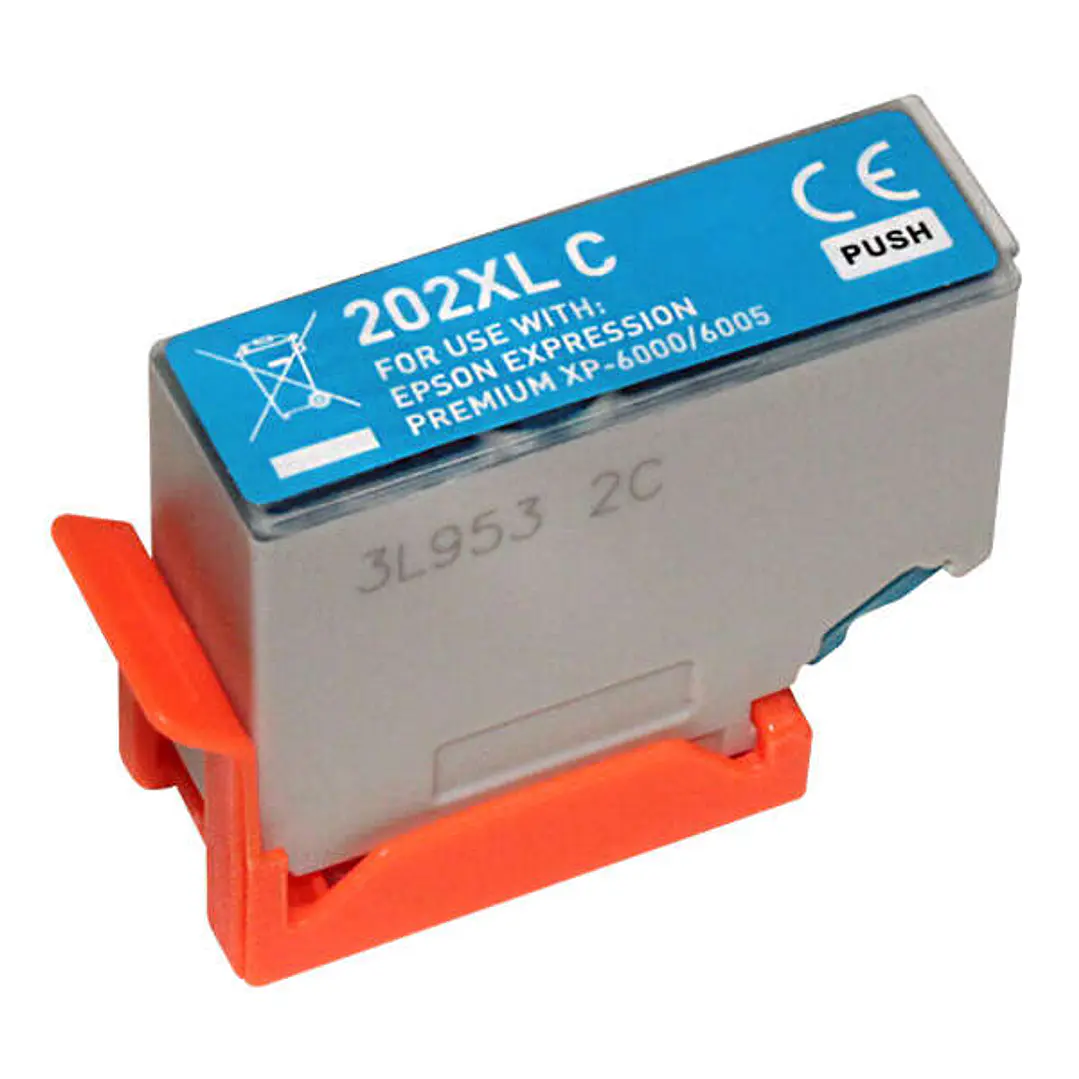 Epson 202XL Cyan Cartucho de Tinta Generico - Reemplaza C13T02H24010/C13T02F24010 1