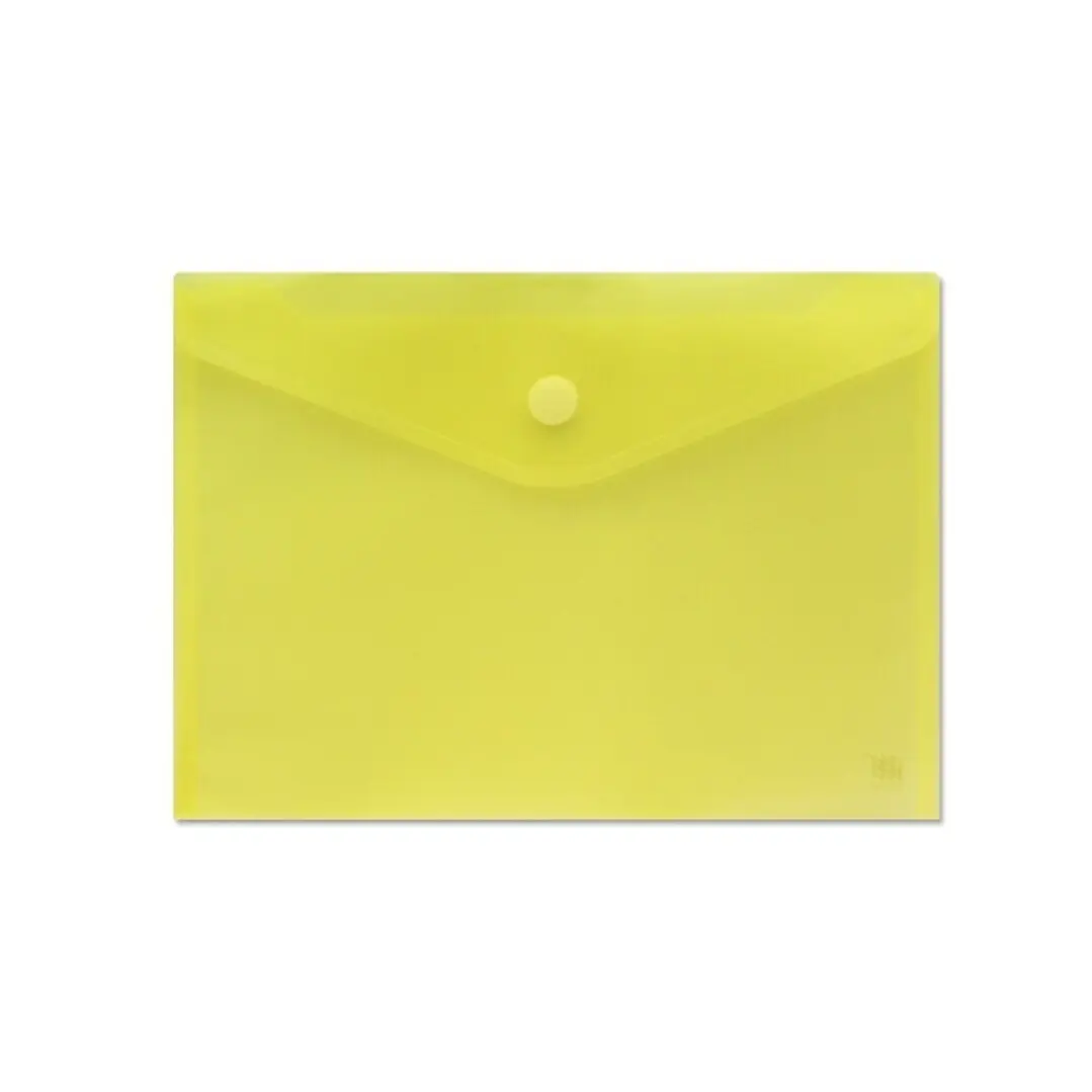 Sobre Portadocumentos A4 - Cierre de Velcro - Fabricado en Polipropileno - Medidas 325x230mm - Amarillo Transparente 1