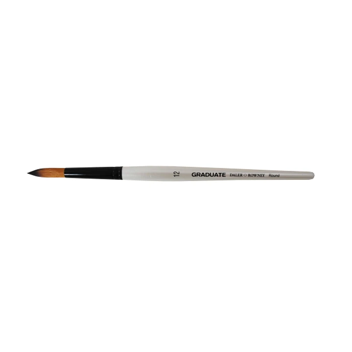 Daler Rowney Graduate Pincel Multitecnica - Pelo Sintetico - Mango Corto - Redondo Nº12 1