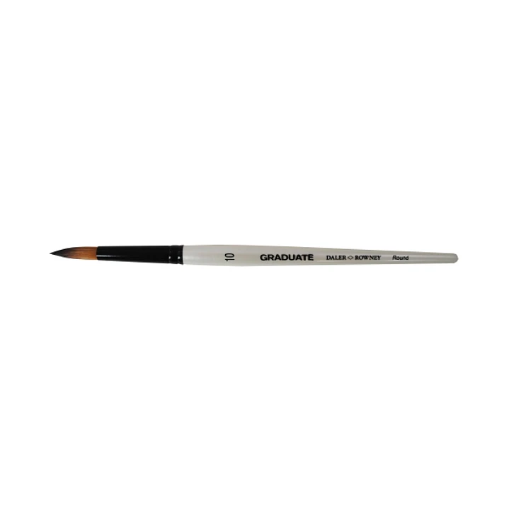 Daler Rowney Graduate Pincel Multitecnica - Pelo Sintetico - Mango Corto - Redondo Nº10 1