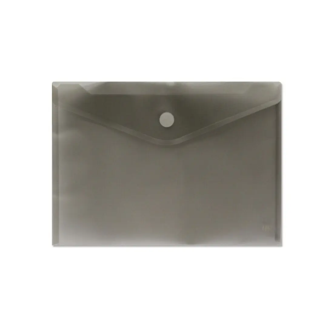 Sobre Portadocumentos A4 - Cierre de Velcro - Fabricado en Polipropileno - Medidas 325x230mm - Negro Transparente 1