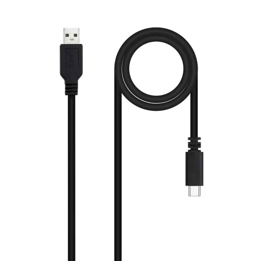 Nanocable Cable 2.0 3A USB-C Macho a USB-A Macho - Longitud 1.50m - Color Negro 1