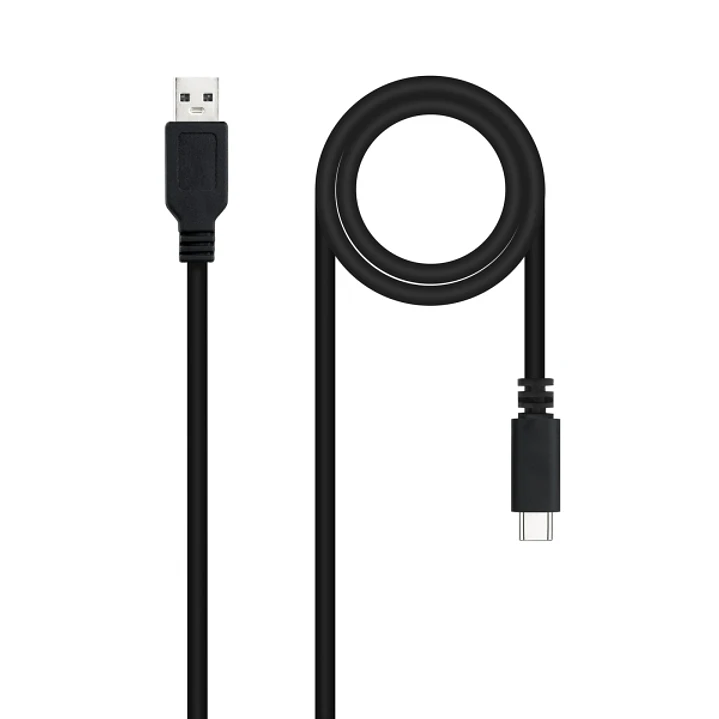 Nanocable Cable 2.0 3A USB-C Macho a USB-A Macho - Longitud 1.50m - Color Negro 1