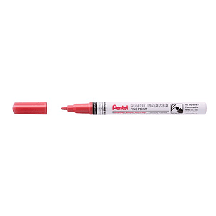 Pentel Paint Marker Marcador de Pintura - Punta Fina 2.9mm - Permanente en todas las Superficies - Resistente a Luz y Agua - Cuerpo de Aluminio - Colo