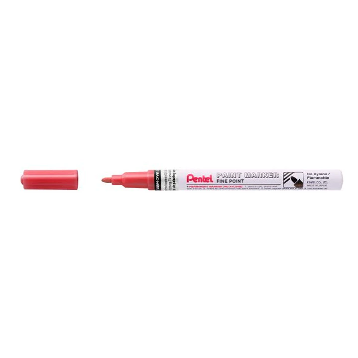 Pentel Paint Marker Marcador de Pintura - Punta Fina 2.9mm - Permanente en todas las Superficies - Resistente a Luz y Agua - Cuerpo de Aluminio - Colo 1
