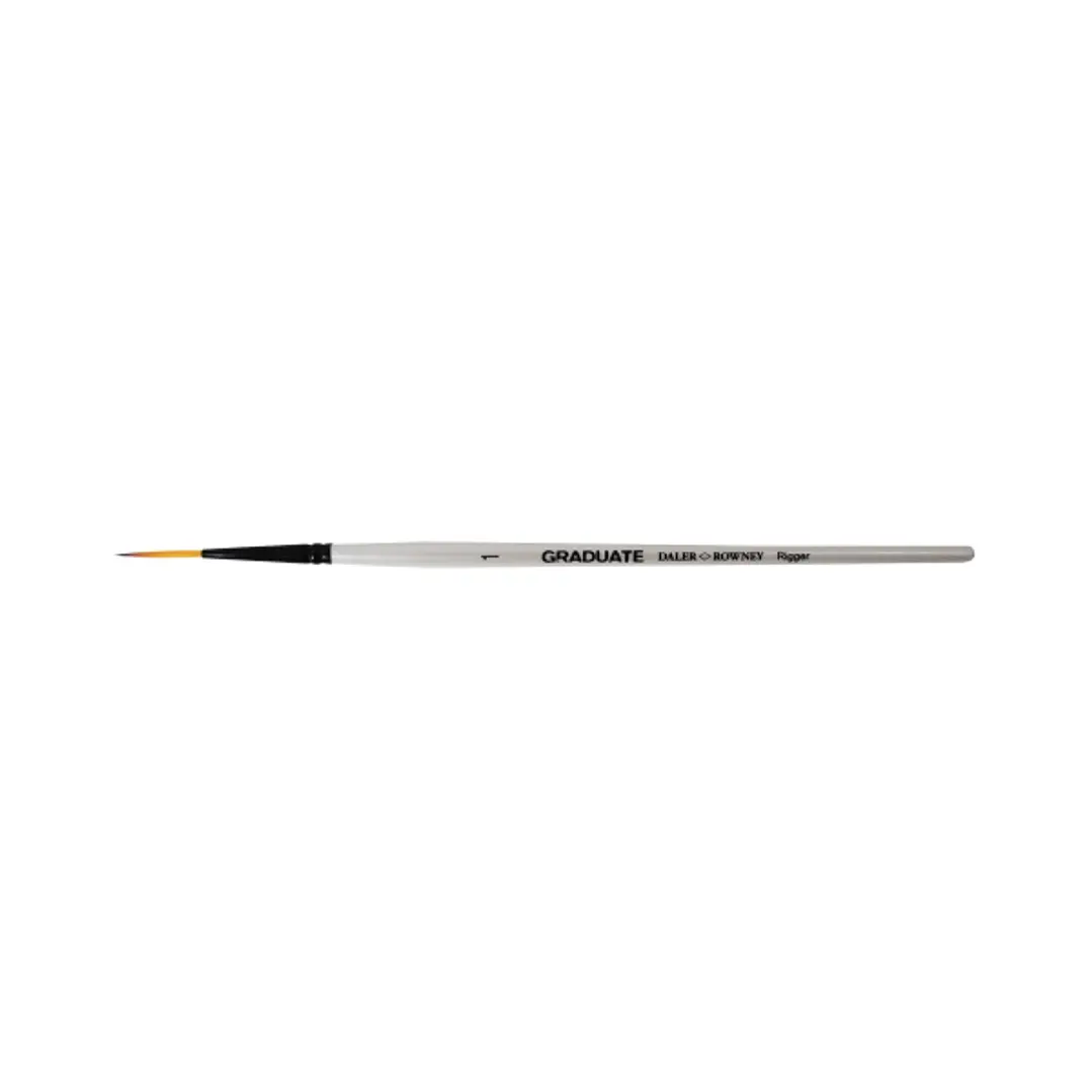 Daler Rowney Graduate Pincel Acuarela - Pelo Sintetico - Mango Corto - Liner Extra Largo Nº1 1