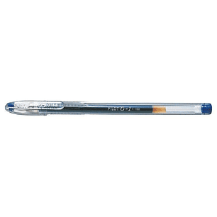 Pilot Boligrafo de Gel G1 - Recargable - Punta de Bola 0.5mm - Trazo 0.3mm - Cuerpo Transparente - Color Azul