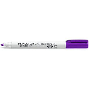 Staedtler Lumocolor 341 Marcador para Pizarra Blanca - Punta Biselada 1 - 2mm Aprox - Secado Rapido - Color Violeta