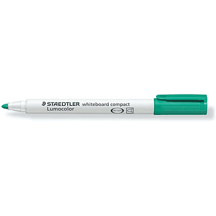 Staedtler Lumocolor 341 Marcador para Pizarra Blanca - Punta Biselada 1 - 2mm Aprox - Secado Rapido - Color Verde