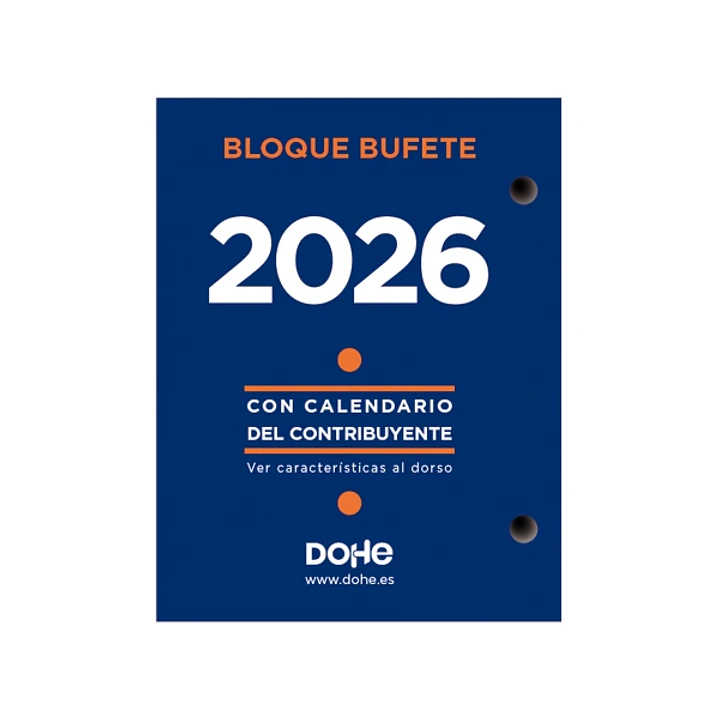 Dohe Bloque Bufete Anual - 2 Perforaciones - Calendario Contribuyente - Planning Mensual - 640 Paginas 1
