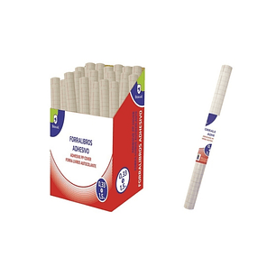 Bismark Rollo de Polipropileno 1.5x0.33m - Autoadhesivo - Cuadricula de Precision - Transparente