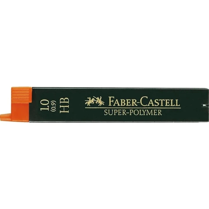 Faber-Castell 9069 Pack de 12 Minas Super-Polymer para Portaminas 1.0 HB - Resistentes y Suaves 1