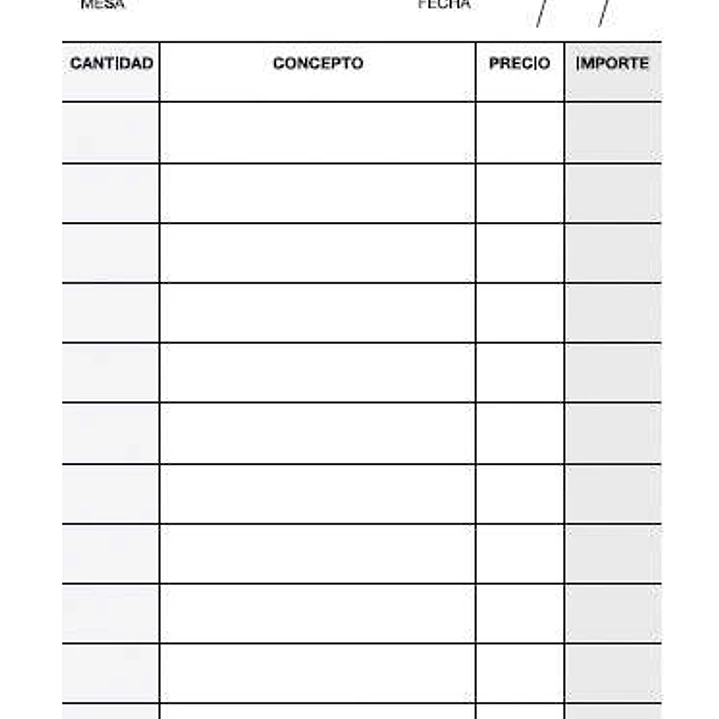 Apli A-140 Talonario Camarero Bolsillo Vertical Duplicado - Tamaño 90x140mm - Papel Autocopiativo - 50 Hojas - Color Original Blanco, Copia Amarillo 1