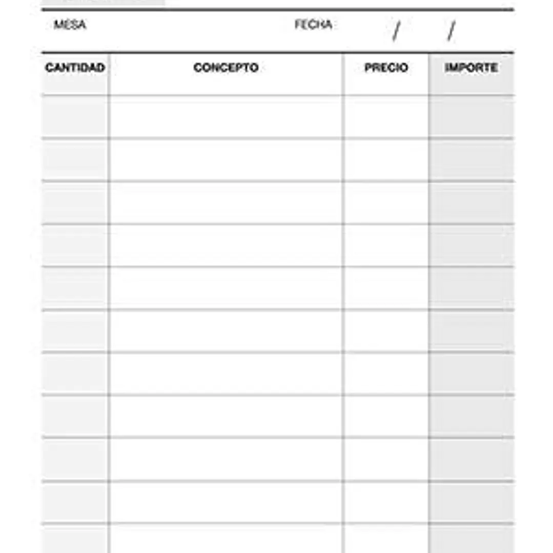 Apli Talonario Camarero 1/8 Duplicado Natural - Ideal para Restaurantes y Bares - 88 Hojas - Numeracion Consecutiva - Tamaño Compacto - Marron 1