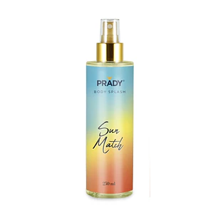Prady Body Splash Sun Match - Frasco de 250 ml - Spray Pulverizador