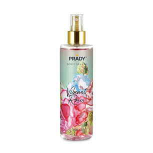 Prady Body Splash Vibrant Roses - Frasco de 250 ml - Spray Pulverizador