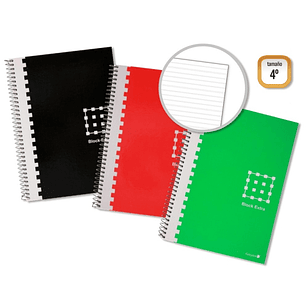 Golden Cuaderno Espiral 4º 80 Hojas 60grs Pautado 3.5mm - Margen Remarcado - Tapa Extradura - Colores Surtidos