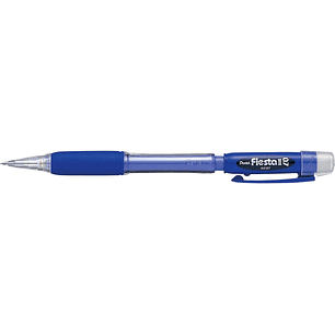 Pentel Fiesta II Portaminas HB 0.7mm con Goma - Incluye 2 Recargas - Grip de Goma - Diseño Ergonomico - Color Azul