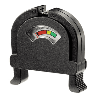 Hama Comprobador de Pilas y Baterias - Universal - Pantalla Analogica - Color Negro