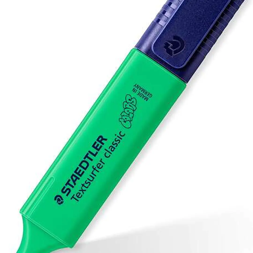 Staedtler Textsurfer Classic 364 Marcador Fluorescente - Punta Biselada - Trazo entre 1 - 5mm - Tinta con Base de Agua - Color Verde Palido 1