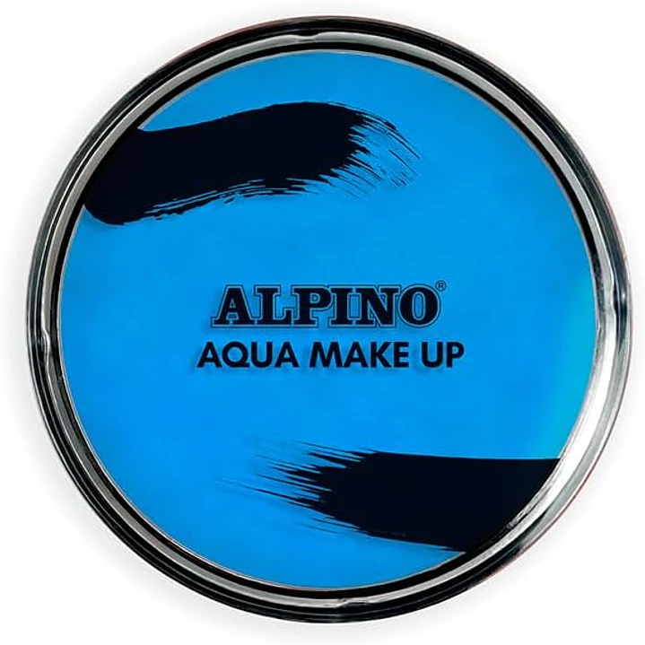 Alpino Aqua Make-up Polvera de Maquillaje Facial Acuarelable - Se Lava con Agua y Jabon - Color Azul 1