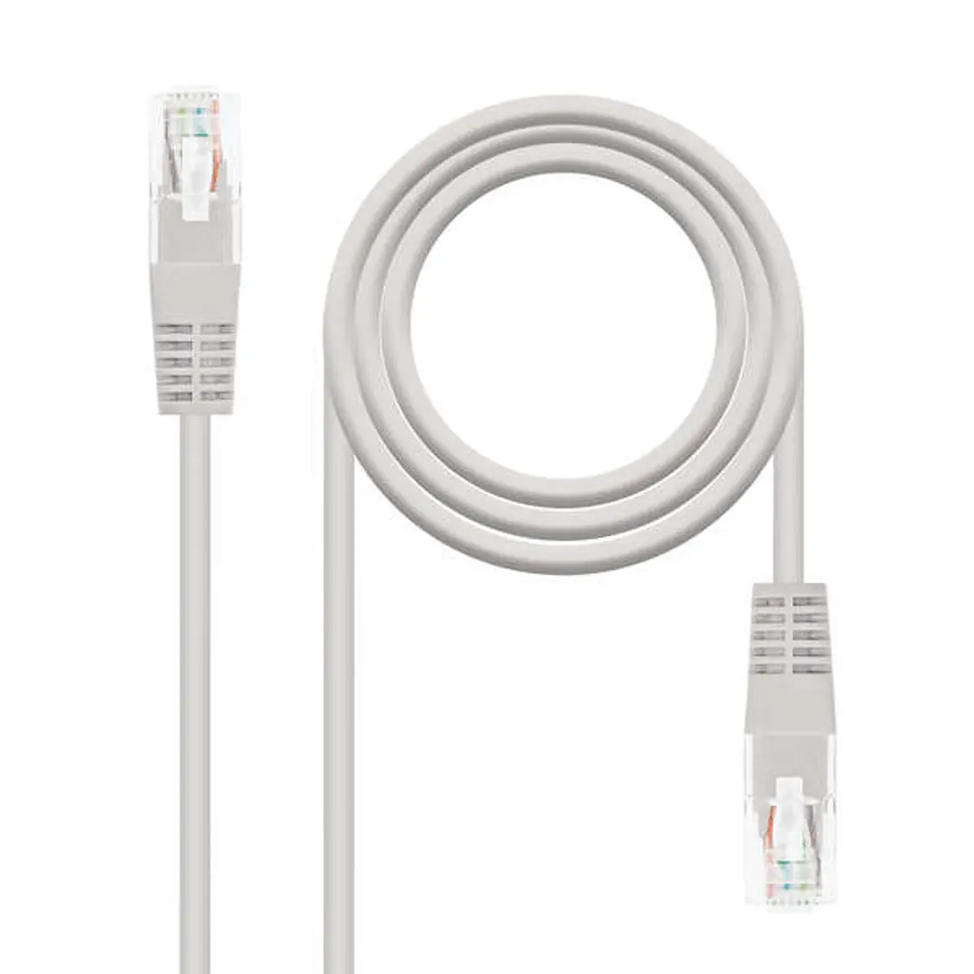 Nanocable Cable de Red Latiguillo RJ45 Cat.6 UTP AWG24 0.30m - Color Gris 1