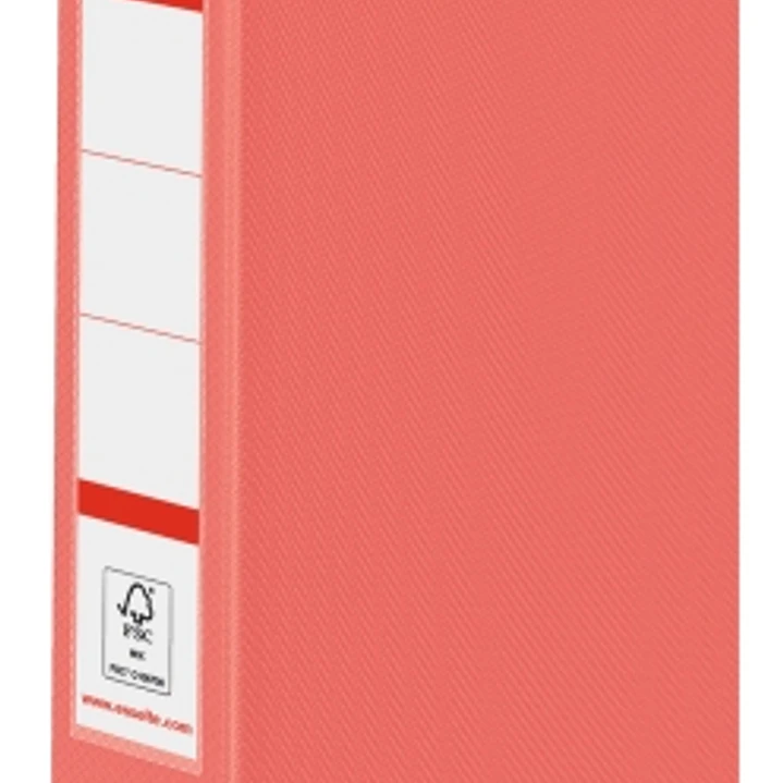 Esselte Colour'Breeze Carpeta de Anillas 25mm A4 - Lomo 42mm - Capacidad para 190 Hojas - Color Coral 1