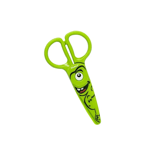 Dahle 54678 Kids Tijeras Infantiles 12cm para los mas Pequeños - Hojas de Plastico - Puntas Redondeadas - Modelo Dino - Color Verde